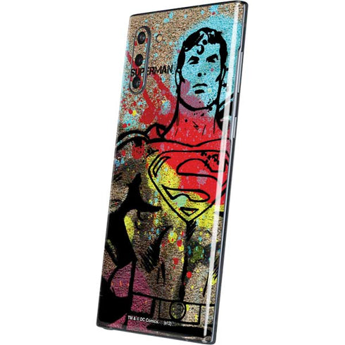 DC Comics Superman Color Splatter Galaxy Note 10 Skin